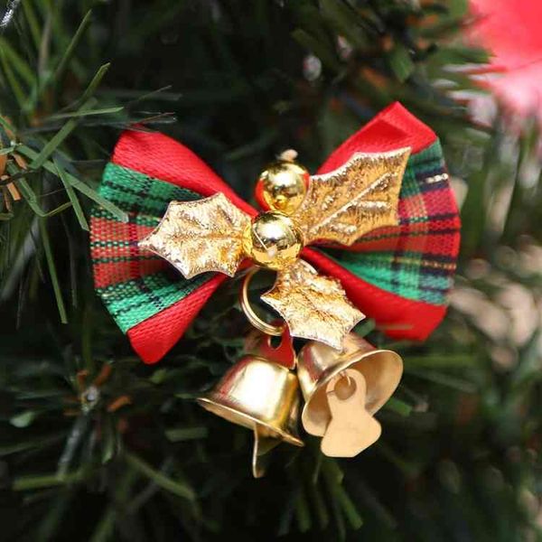 

new decorations bow hanging bell gifts decoration christmas tree wreath decoration accessories