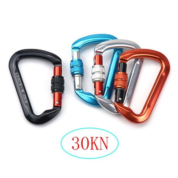 

cords, slings and webbing 1pcs buckle d-ring lock key outdoor carabiners aluminum mountaineering carbine clip camping hiking locking accesso