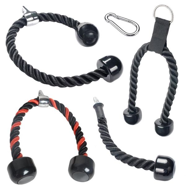 

fitness lat pulldown triceps rope push up pully cable machine attachment heavy duty grip cord for gym home rowing weight exercis resistance