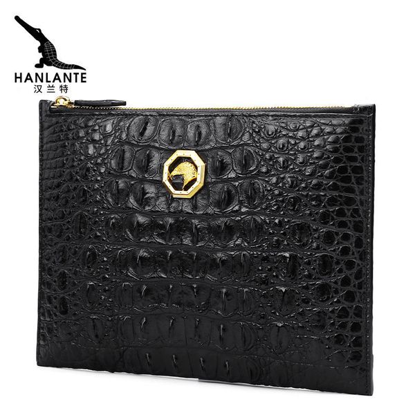 

[618 grand ceremony]hanrand thai crocodile letter genuine leather bag for men