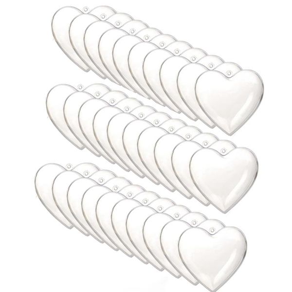 

party decoration 30pcs clear plastic fillable ball heart shape diy decor