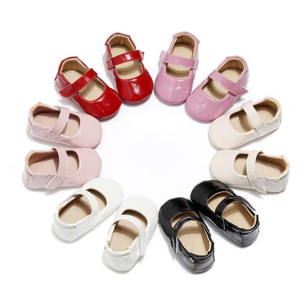 

first walkers 0-18m aby girl shoes born baby girls soft sole pu crib anti-slip sneakers princess b