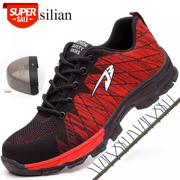 

upgrade work safety boots steel toe cap work shoes anti-perforation steel sole boots men protective footwear zapatillas hombre #ek1x, Black