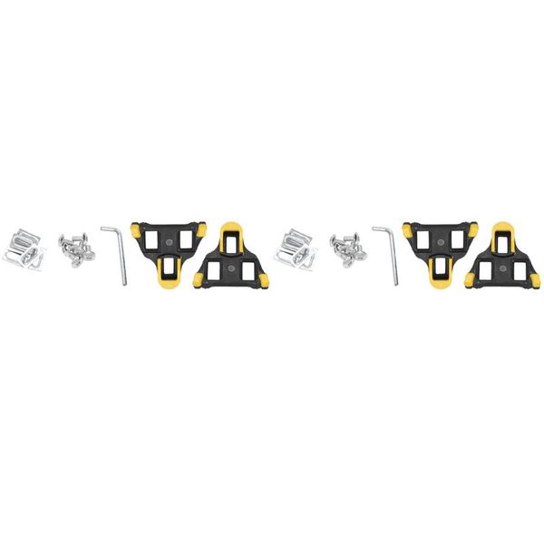 

tools 4x road bike cleats 6 degree float self-locking cycling pedals cleat for spd-sl system shoes