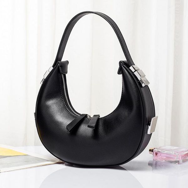 

evening bags 2021 design soft genuine leather single shoulder mini round bag