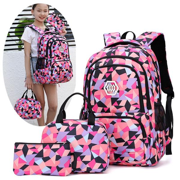 

school bags 3pcs/set children for boys girls backpacks teenagers schoolbag large capacity primary backpack