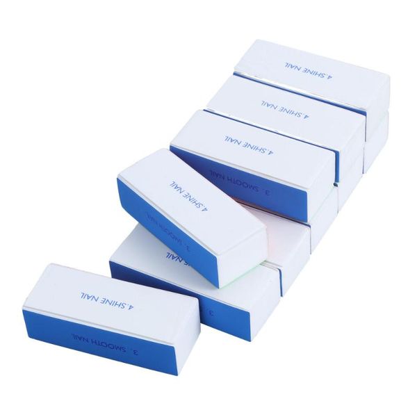 

10pcs washable 4-way nail shiner sponge files buffers sanding blocks