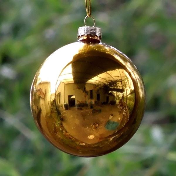 

party decoration 30pcs/pack diameter=6cm gold series glass christmas ball transparent globe school window wedding day