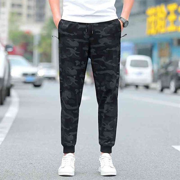 

men pants 8xl 9xl 10xl elastic waist plus size men sweatpants loose casual big size camouflage joggers harem men's clothing 210709, Black