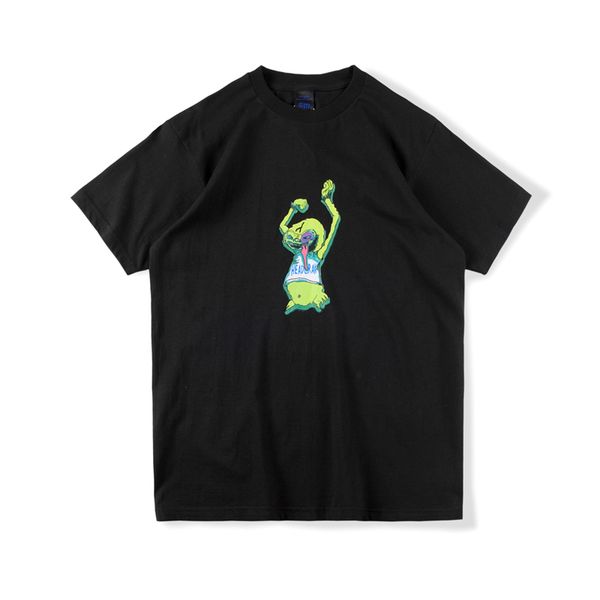 

21ss usa star dice tie dye skateboard t shirts spring summer men tshirt women high street casual cotton tee, White;black
