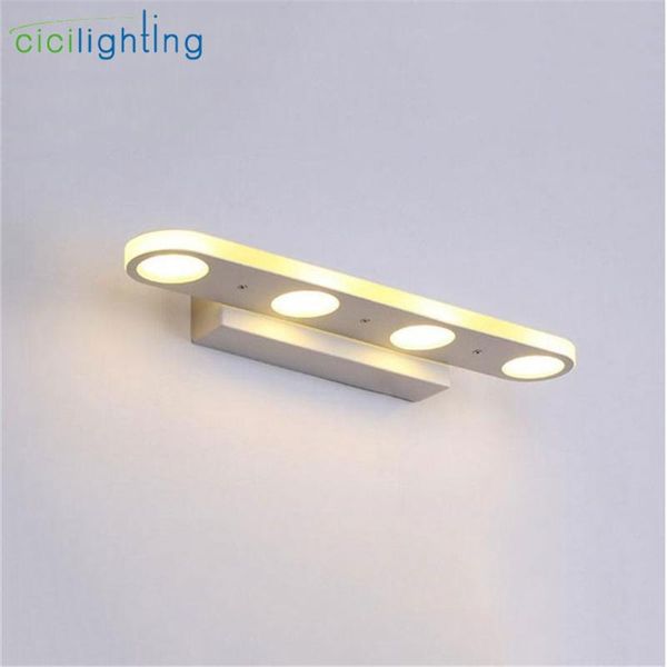 

wall lamp 90v - 265v 12w 37cm led mirror lights modern white cabinet dress bedroom bathroom lighting fixture