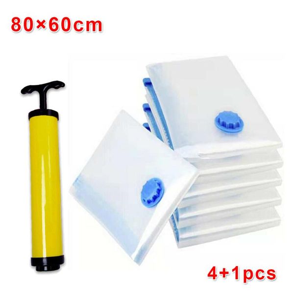 

storage bags vacuum compressed bag pump set luggage clothes space saving organizer