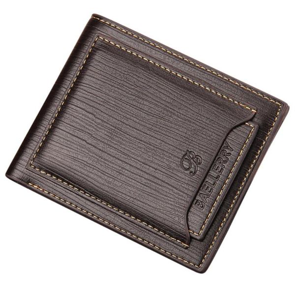 

wallets none men leisure business pu leather wallet compact short purse, Red;black