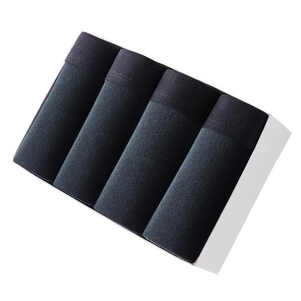 

underpants 890 4pcs/lot pure color brand boxer mens underwear cotton mans colorful breathable solid flexible shorts ch07, Black;white