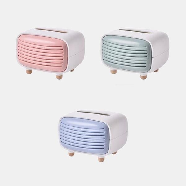

tissue boxes & napkins cute mini radio shape stand holder container home decor