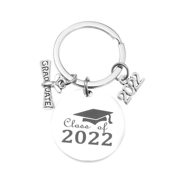 

keychains 1pc class of 2022 key pendent keychain ornament graduation souvenir, Silver
