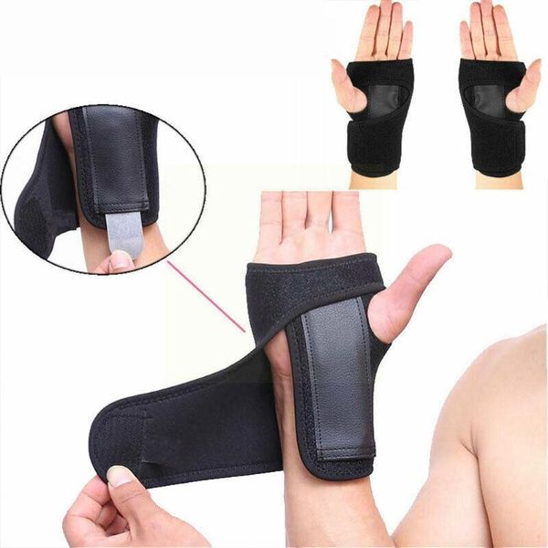 

wrist support sports wristband detachable steel wrapped and fixed x3a7, Black;red