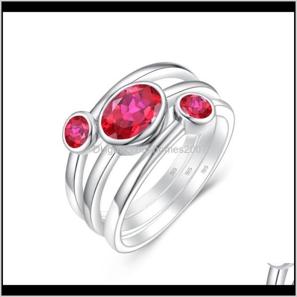 

jewelrysterling sier rings for women romantic cute cocktail ring stacking oval red ruby luxury jewelry wedding bridal jewellery cluster drop, Golden;silver
