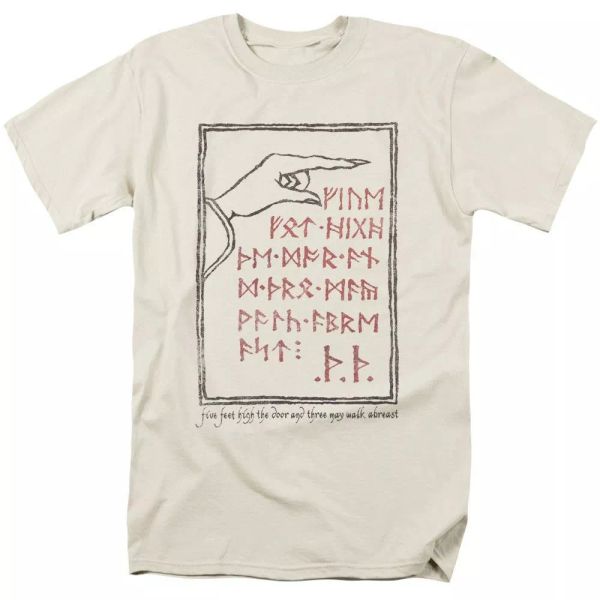 

The Hobbitback Door T-Shirt Sizes S-3X NEW, White;black