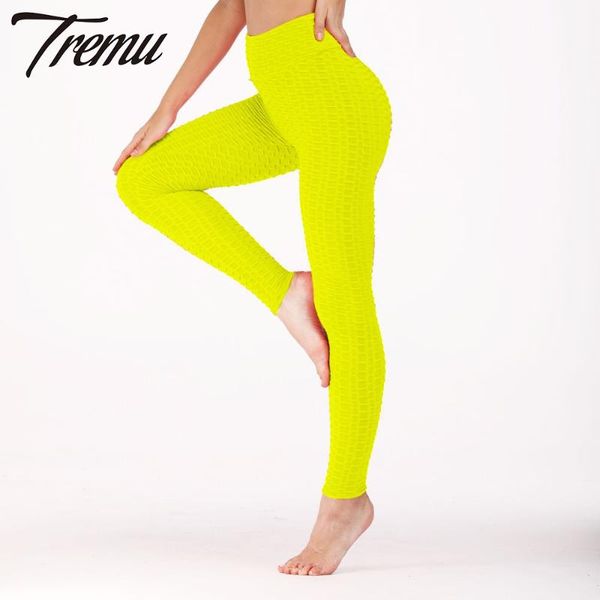 

yoga outfit tremu honeycomb leggings woman for fitness high-waisted leggins push up legging anti cellulite mayan women