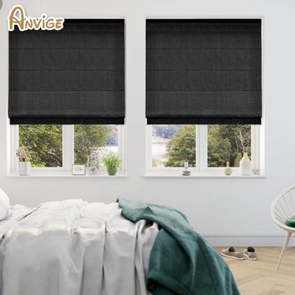 

blinds pain color full blackout/light filter roman shades ,easy install washable curtains ,customized window curtain drape