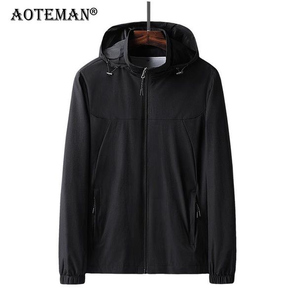 

men jackets male coats windbreaker hooded spring autumn jacket outwears sport outdoor clothing waterproof zipper coat lm439 men's, Black;brown