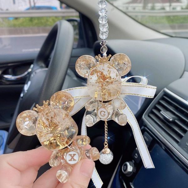 

interior decorations cute bear air outlet perfume car decoration pendant hanging center console crystal supplies