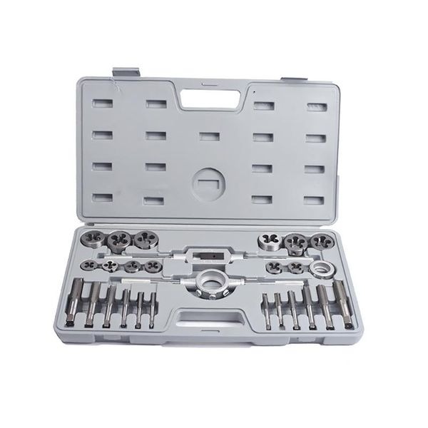 

hand tools tap and die set 27pcs thread tapping metric m5-m16 alloy steel screw taps wrench for metalworking tool threading