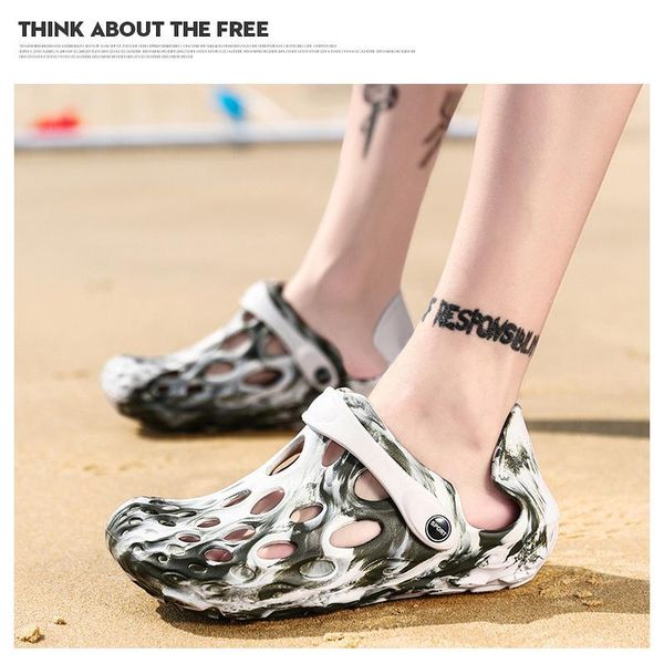 

slippers shoes casual beach eva fashion garden breathable non-slip, Black