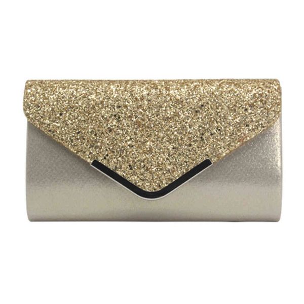 

fashion pu dinner bag flash material evening gift bag women's hand grab party chain