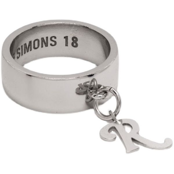 21FW RAF Simons R Pickant Non Fading Titanium Steel Ring Hip Hop Fashion Street Панк Аксессуары