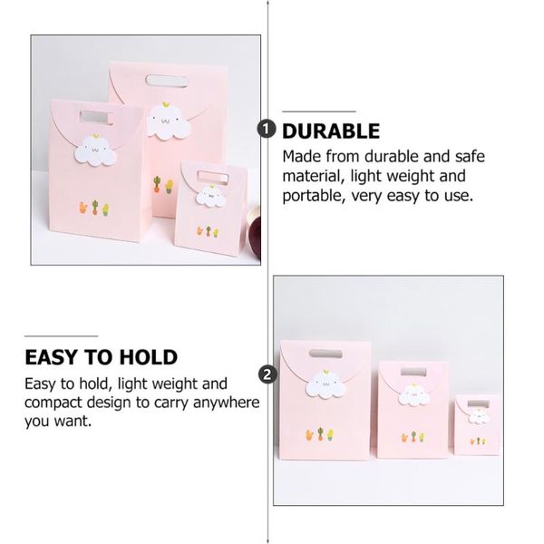 

gift wrap 10pcs paper bags packaging pouches flip cover tote cloud storage for mall party