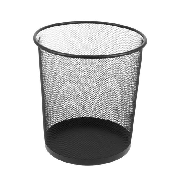 

waste bins 1pc mesh wastebasket iron wire garbage trash can for office home bedroom