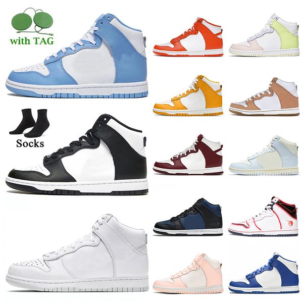 

luxury fashion sb high skateboard trainers running shoes womens mens designer platform sneakers university blue black white pure platinum le