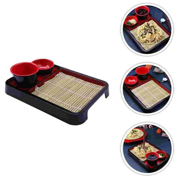 

bowls 1 set japanese style sushi plate exquisite cooking with bamboo mat