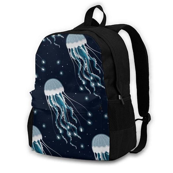 

backpack men womenglowing jellyfish students high middle school bags for laptravel backpacks