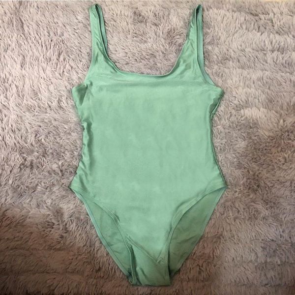

one-piece suits 2021 swimwear women pure one piece swimsuit bodysuit swimming bathing suit summer beachwear high cut monokini swim