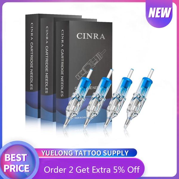 

tattoo needles needle cartridges, cinra 20pcs cartridge size 3rs 5rs 7rs 9rs 11rs 14rs round shader