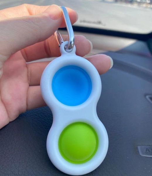 

push fidget toys bubble keychain sensory miniature novelty anxiety autism early educational brain development simple dimple stress relief