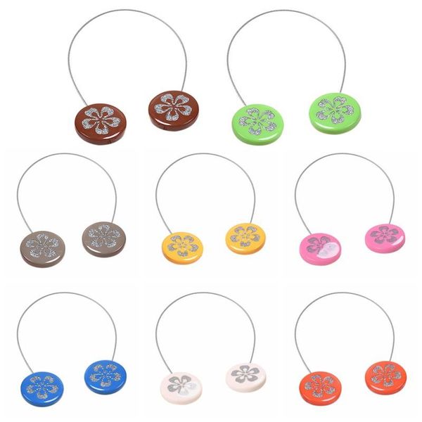 

other home decor curtain tieback round cherry blossom printed european simple style steel wire rope tie holdback hook indoor