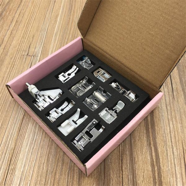 

sewing notions & tools 11 piece /set hidden zipper machine foot accessories, Black