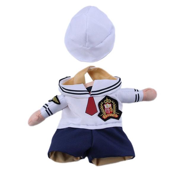 

european american pet clothes for dogs and cats funny halloween transformation dress upright teddy sailor dog apparel