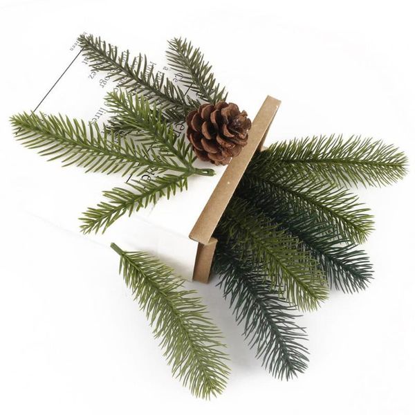 

decorative flowers & wreaths 10pcs/set convenient all aesthetic artificial pine needle plastic leaves lightweight for home