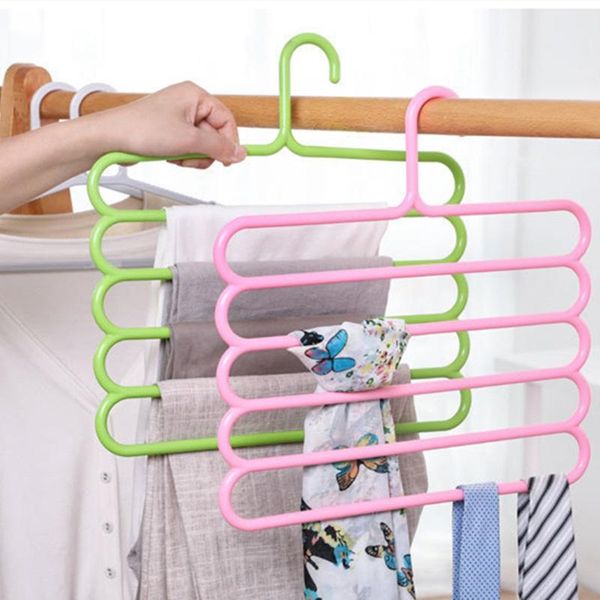 

hangers & racks rack trousers wardrobe holders non slip wholesale s shape dry closet clothinges towel multifunctional multilayer nordic