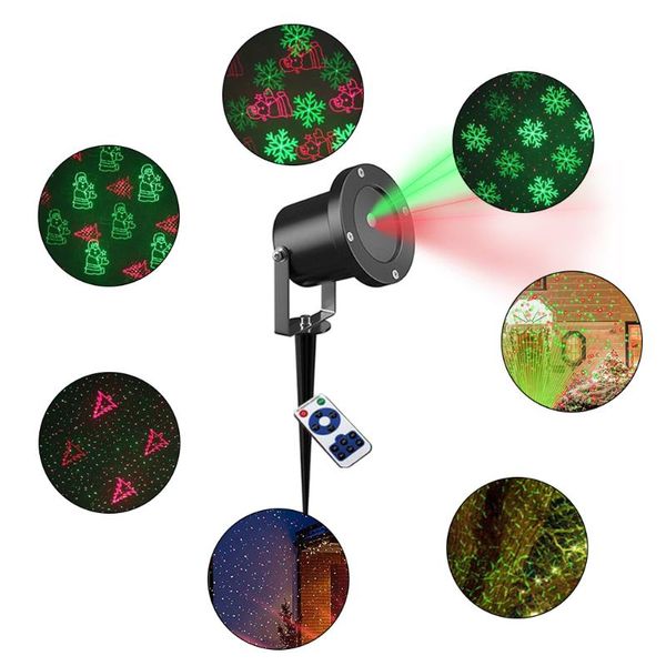 

party decoration led projector lights laser waterproof landscape light star show christmas decorative for outdoor garden patio wall