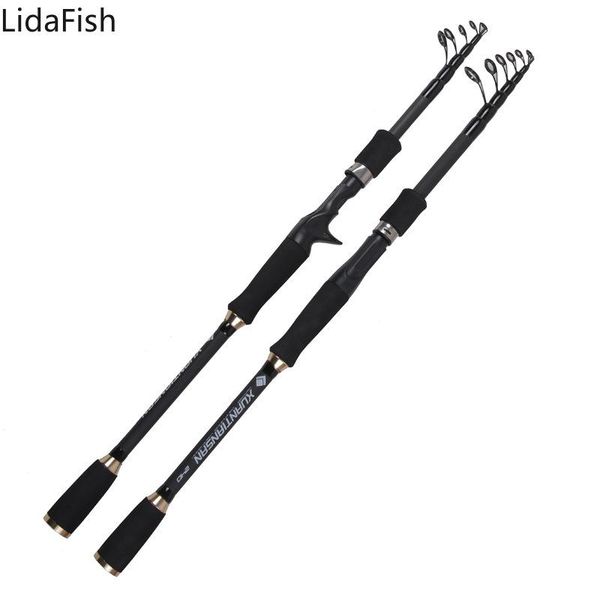 

ultra-short portable lure fishing rod carbon material casting spinning 1.8-3.6m pole boat rods