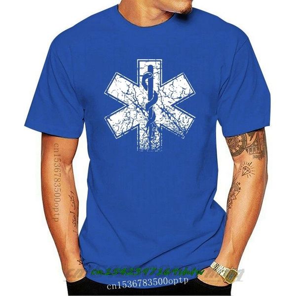 

men's t-shirts paramedic symbol distressed medic silk printed tee shirt us 2021 est funny summer men clothing t shirts, White;black