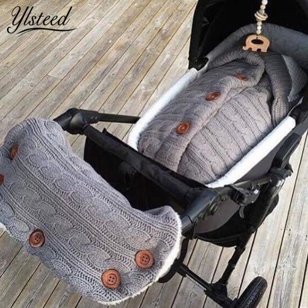 

2pcs born sleeping bags with gloves knit baby winter warm sleep sack blanket infant button swaddle wrap footmuff for stroller