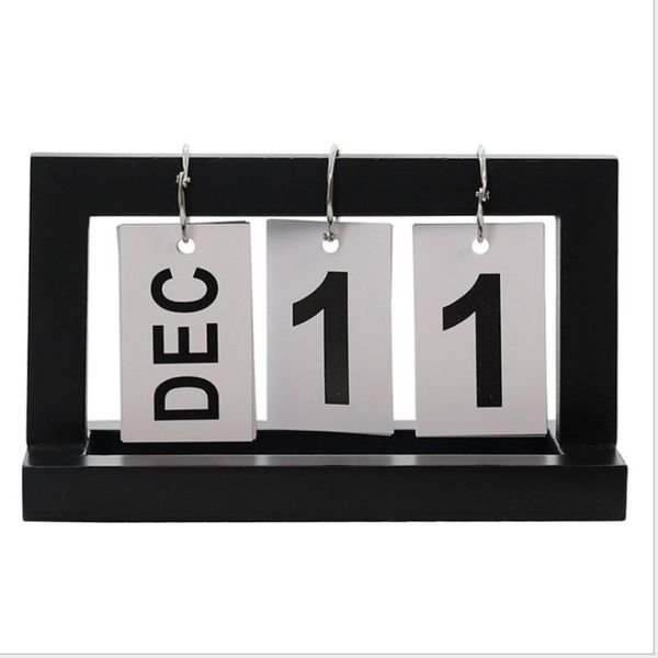 

creative diy flip wooden vintage home calendar turning desk deskoffice decoration nordic study gift novelty items