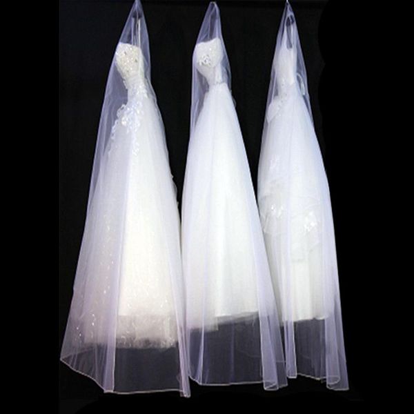 

clothing & wardrobe storage high-grade lengthen 2m/2.5m soft tulle wedding dress dust cover breathable mesh yarn garment tuxedo robe protect
